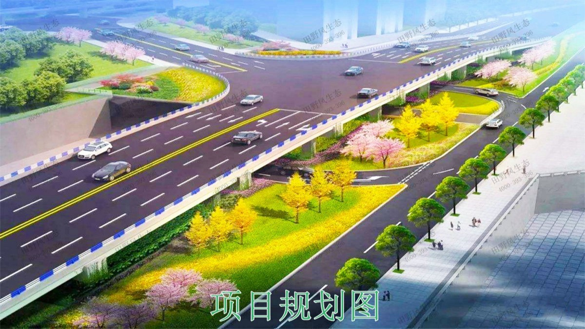 广东惠州四环路园林景观工程