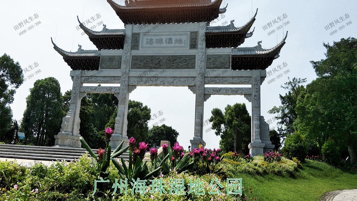 广州海珠湖湿地公园花海工程